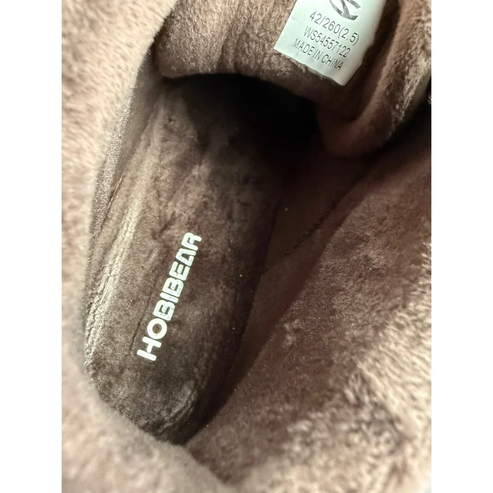 Hobibear Barefoot Boots Men 42 Brown Excellent Faux Fur Minimalist WS54557122
